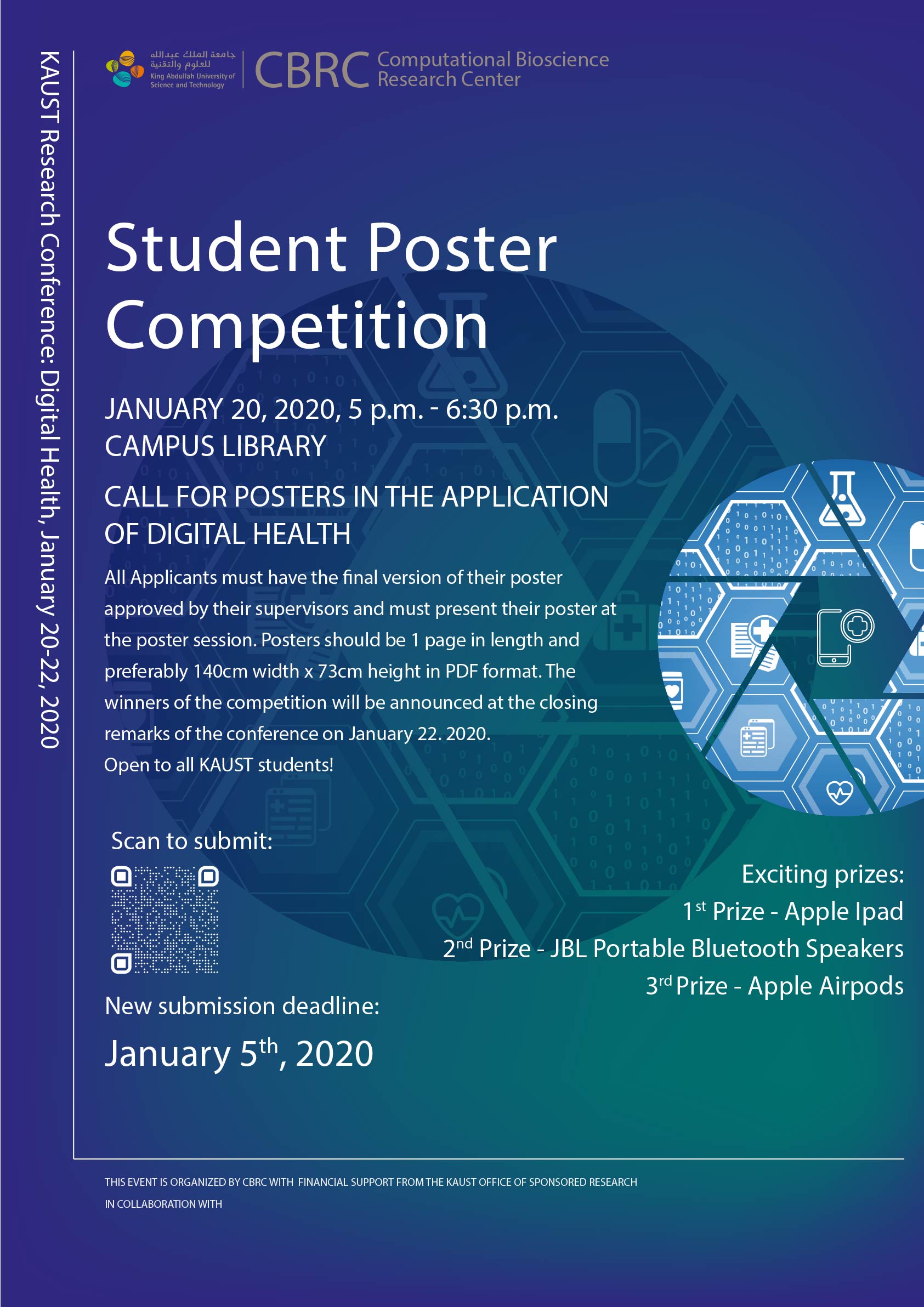 New submission deadline Digital Health 2020-Poster Competition Announcement-Open to KAUST-01